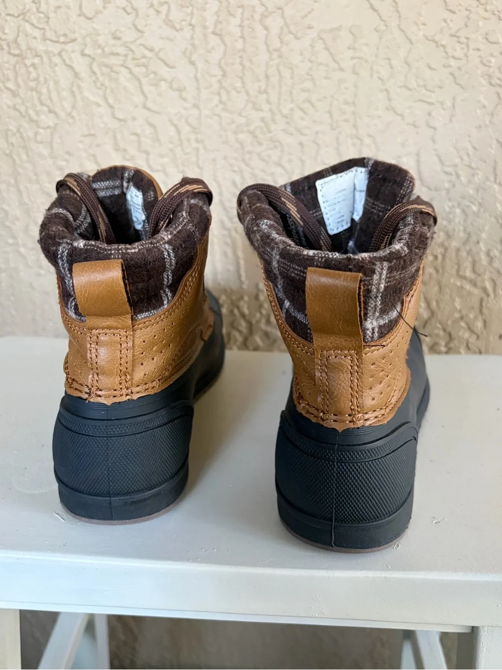 Magellan Outdoors Kids Brown and Black Waterproof Duck Boots